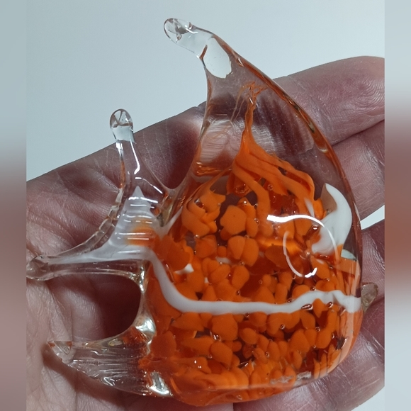 Hand Craft Art Glass Fish Figurines Animal Ornament Gift for Home Decoration - Picture 3 of 5